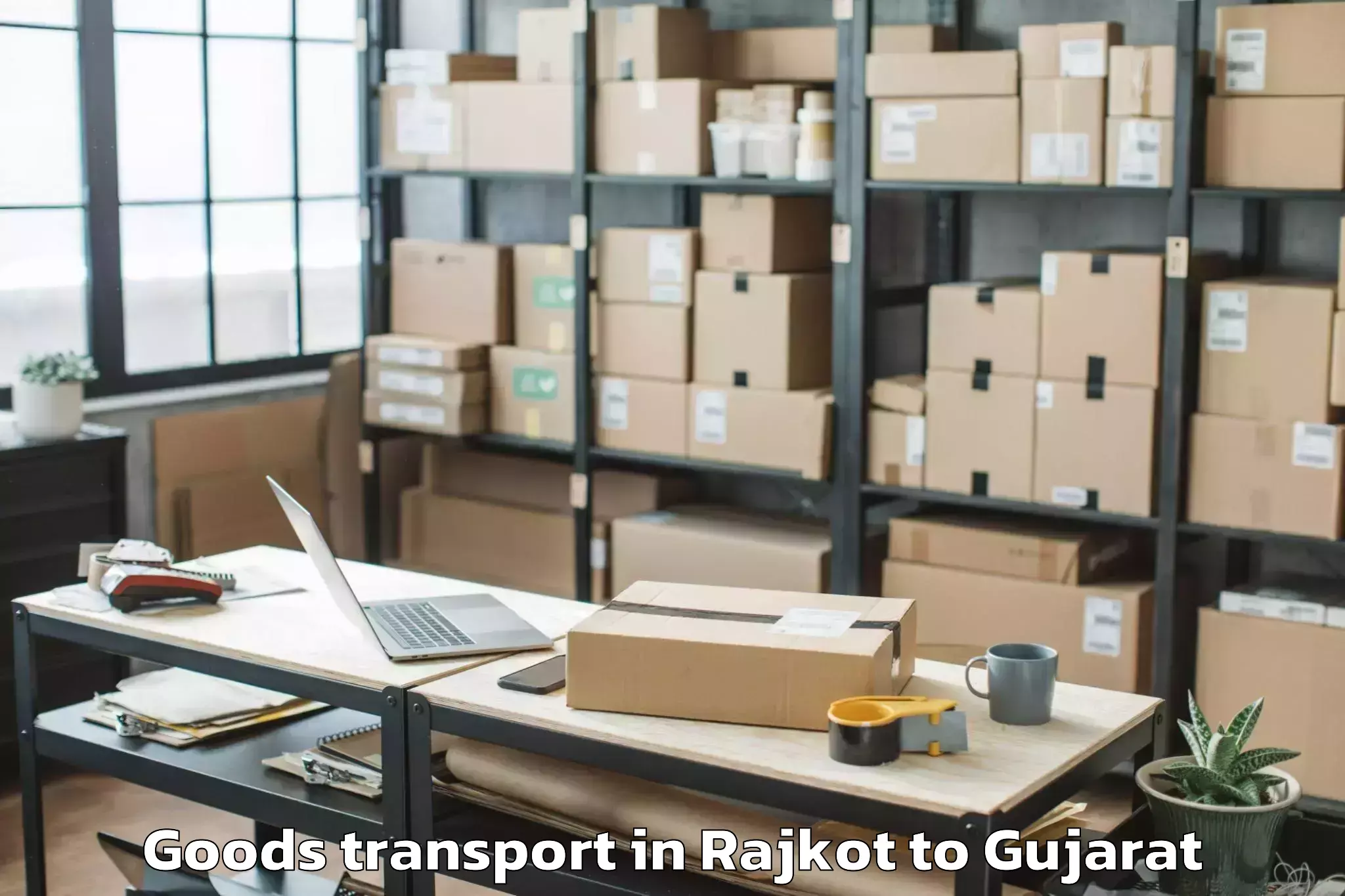 Affordable Rajkot to Bhesan Goods Transport